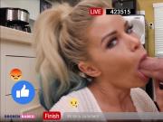 Jessa Rhodes Blowing Stepbro On Facebook Live