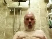 me pissing in the shower