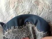 nice masturbates on bra