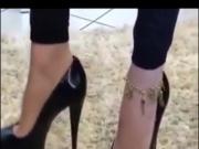 My High Heel Pumps with ankle chain