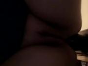 MY Whore Big anal plug riding
