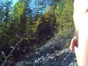 naked walkind outdoor