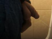 High and tight circumcised penis peeing 3