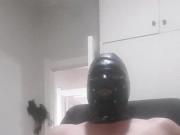 Masturbating