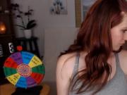 Pretty Wild Busty Chick Sucking Dildo