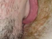 Licking Hairy Pussy