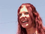 Real amateur hot redhead homegirl takes one big black BBC
