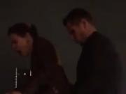Russian couple on the bridge
