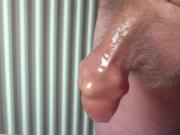 Part two - foreskin, baby oil, bearings, ball, piss, + cum