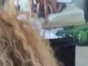 Israei curly blond mirror fuck