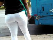 Big Booty White Ripped Jeans