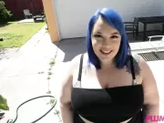 Big Belly Brunette Fucks Stepdad Bod Neighbor