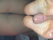 Wife foot job to husband