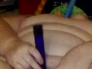 My horny slut fucking herself