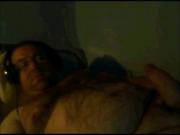 Spanish fat guy wanking