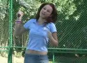 Dana FTv playing tennis