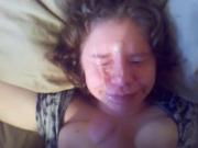 Facial on his ex