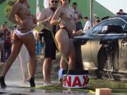 Stripping carwash girls