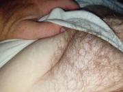 wifes tired resting hairy pussy sticking out of her pantys