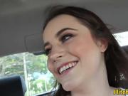 Beautiful teen babe Kylie Quinn is one kinky hitchhiker