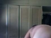 chub on webcam plays with his hole for me