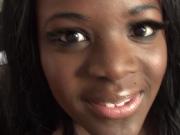 Ebony subslut assfucked and throated by dom