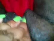 nice creamy wet black pussy fingering