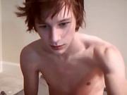 Red Head Twink Solo Fap