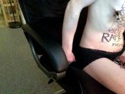 Sissy Faggot Boi used as a notepad whore!