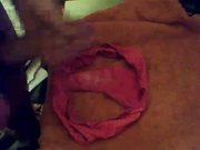 Cumming on dirty pink panties