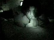 POV Amature night vision blowjob BBW