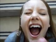 19yr old Tiffany gets a public facial