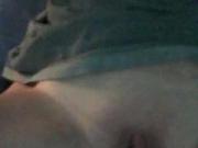 Italian milf self spanking pussy