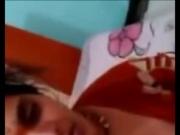 Desi Bhabhi in Red dress Boob Press and Blowjob