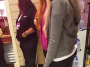 Candid small booty white chick 1