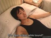 Subtitled real Japanese teen sneezing and tickle teasing