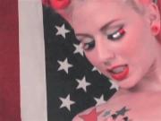 AMERICAN WOMAN - music video tattooed retro redhead teases