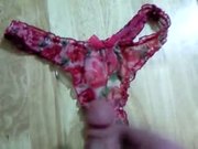 Cumming into moistlilmoi's dirty gusset