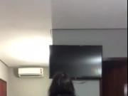 Big white ass babe riding a cock