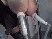 Milf with big tits gets milked and fucked