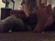 Jessica's sock removal