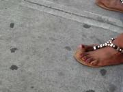 Candid jamaican ebony feet