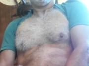 Silver bear play and cum