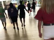 Tall blonde teen in short skirt with VTL Part 1