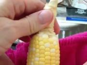 threading corn on the cob