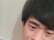 Cute Japanese guy shoots cum