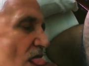 Daddy sucking cock