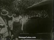 Peeing Girls Fucked by Driver in Nature 1920s Vintage