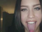 a very long and naughty tongue