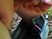 Intensive handjob with anal fingerings